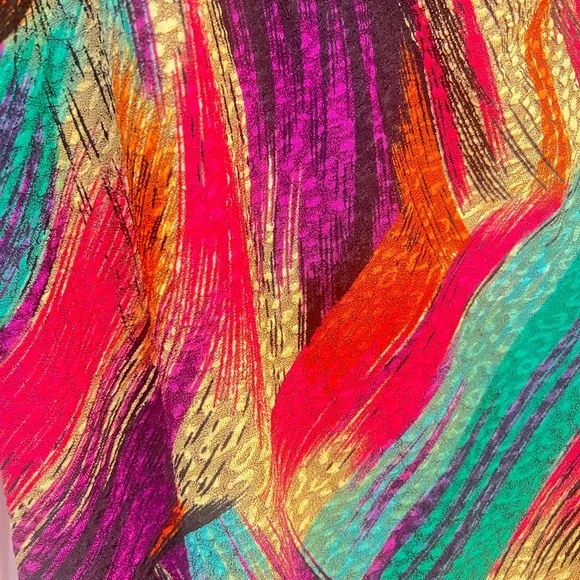 Ashro Colorful Long Sleeve Dress / Plus Size - Picture 6 of 10